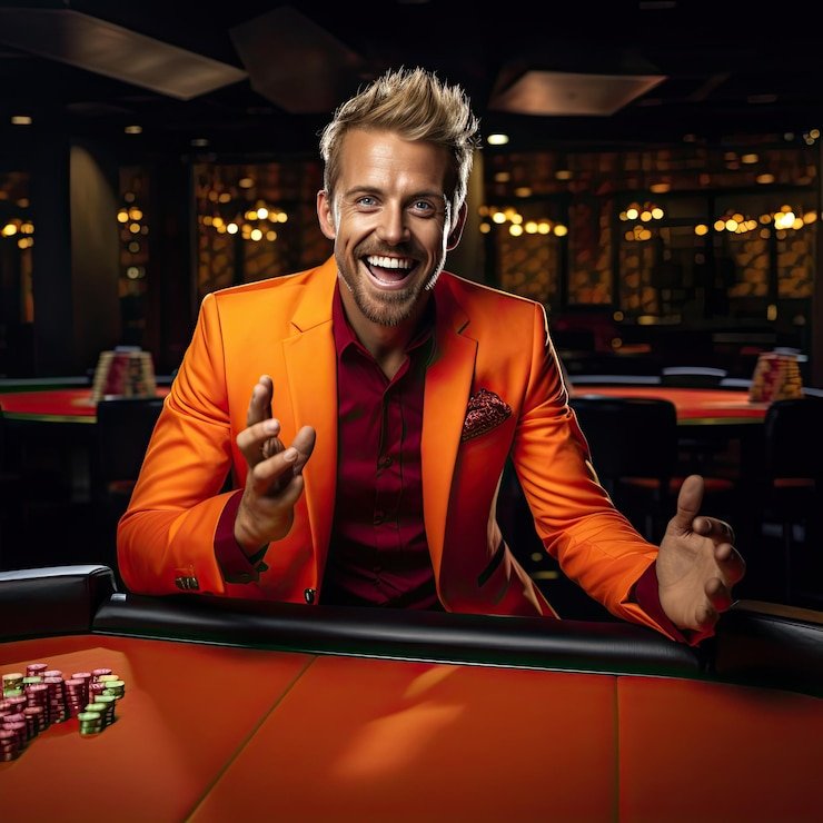 Tampilan interaktif game live casino dengan dealer dan pemain dalam suasana nyata